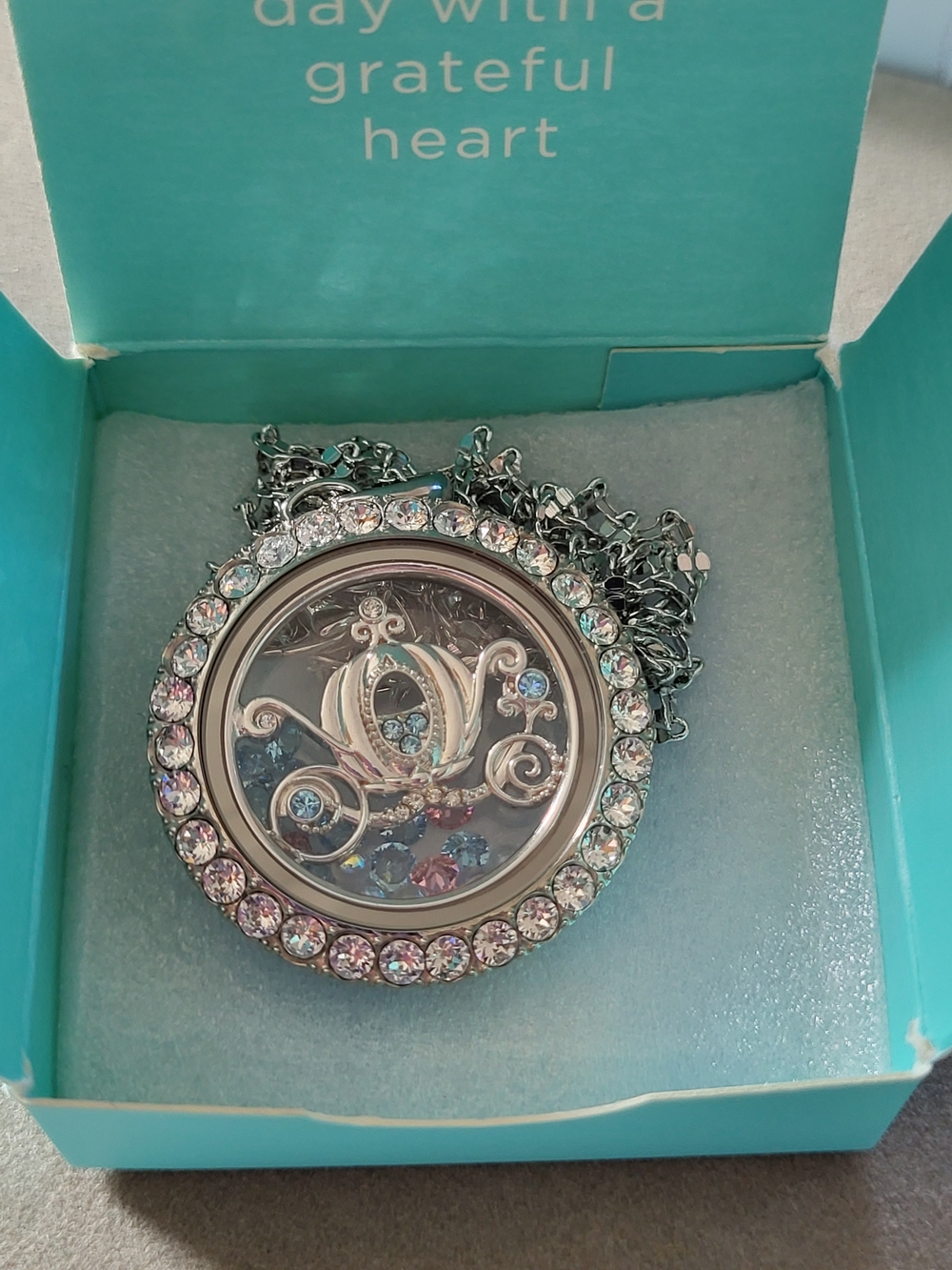 Bibbidi Bobbidi...Grab Origami Owls Cinderella Coach With Swarovski Crystals